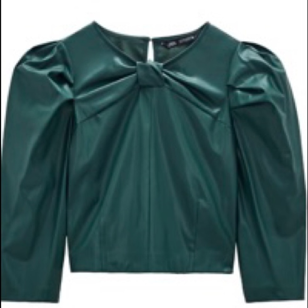 Zara leather top